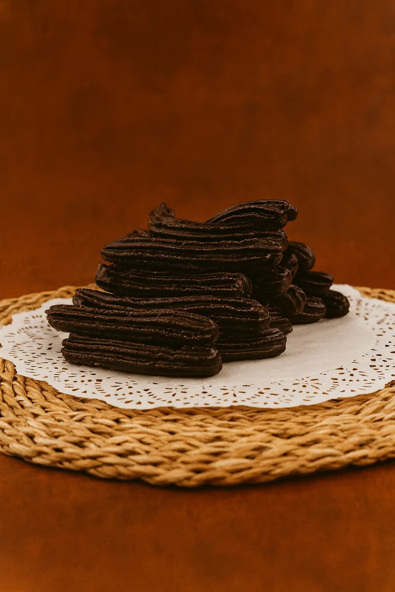 Churros Bañados en Chocolate Negro 